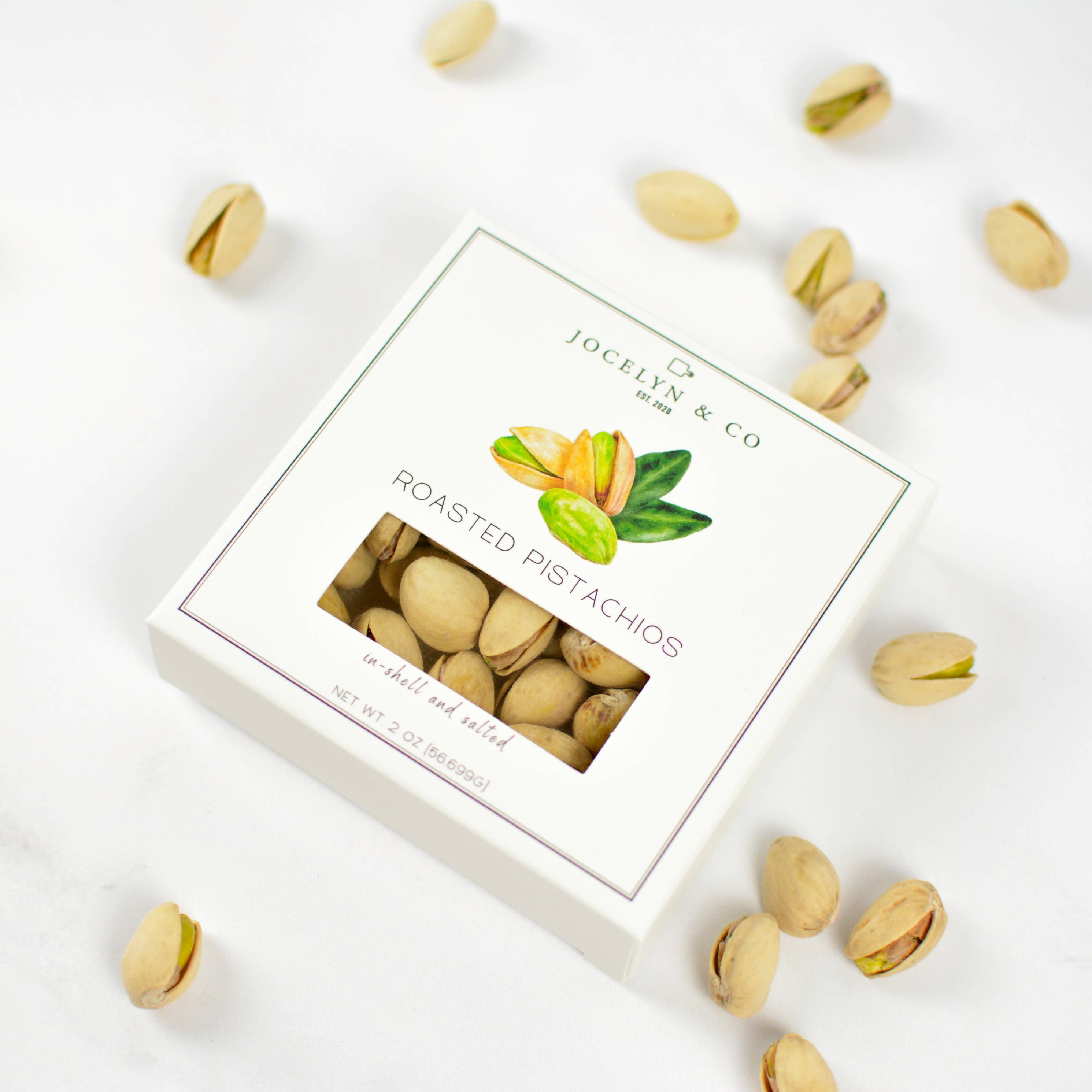 Box of roasted pistachios