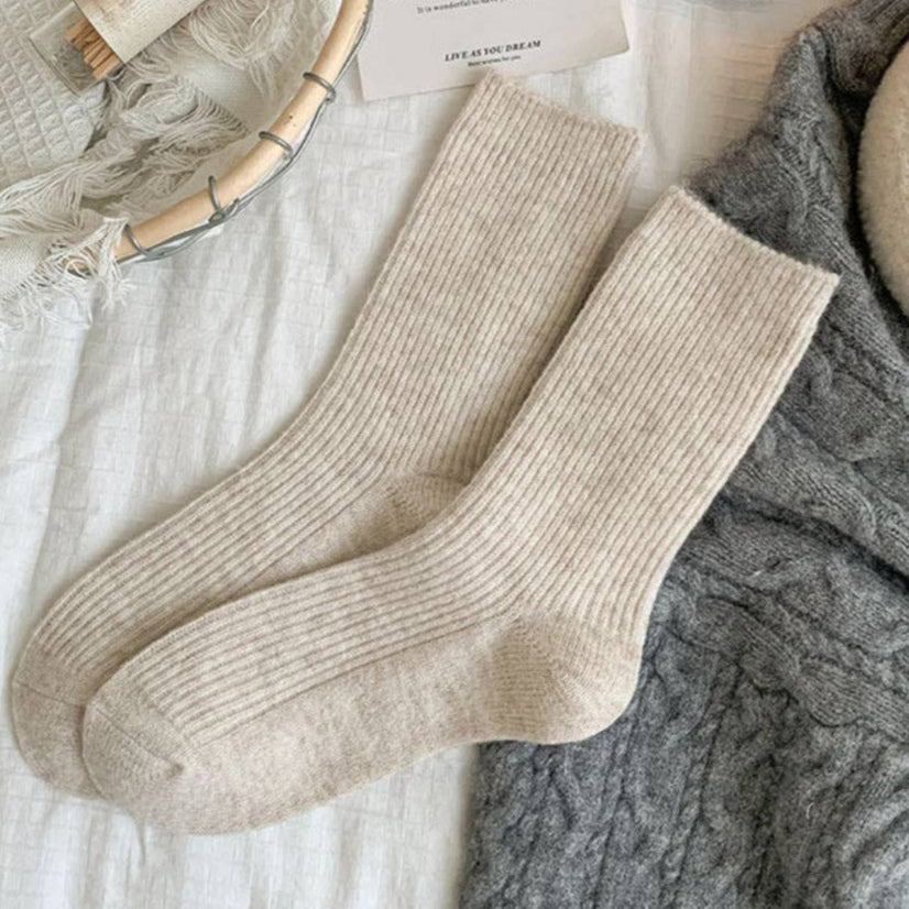 Cream Cozy Socks