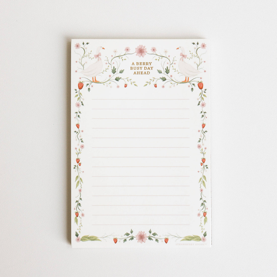 Strawberry Goose, Berry Busy Notepad