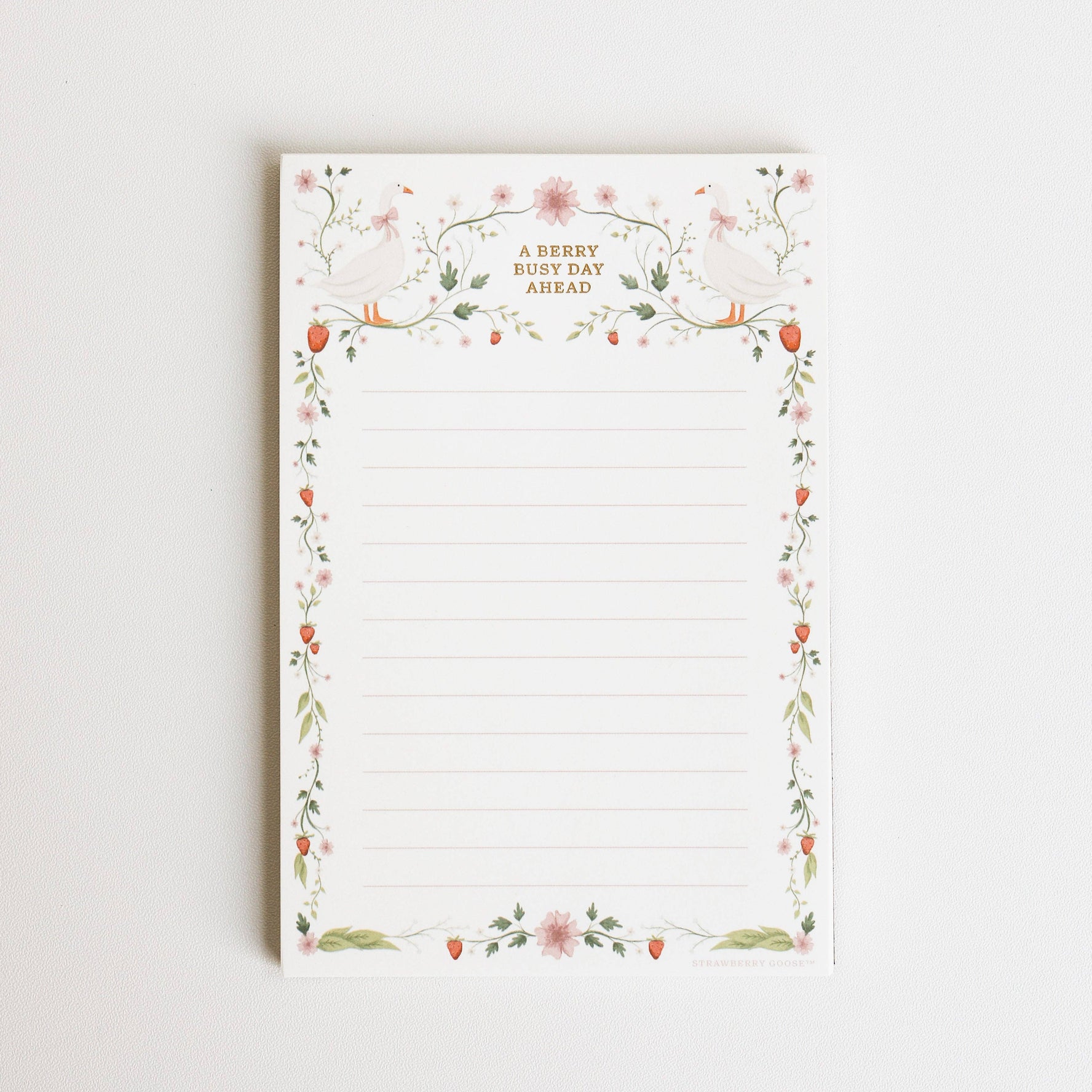 Strawberry Goose, Berry Busy Notepad