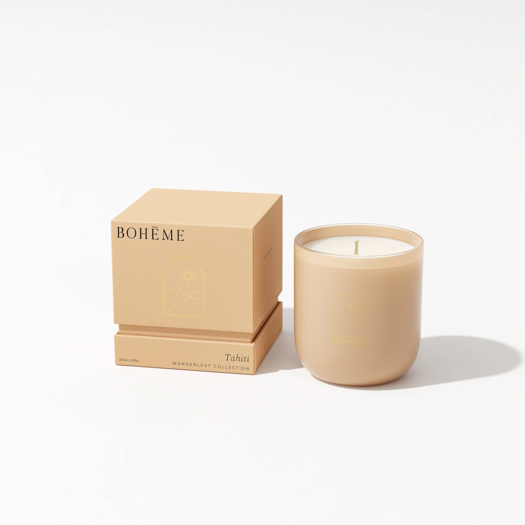 Boheme Fragrances, Tahiti Scented Soy Candle 8.5 oz - MeaningFull Gift Lab