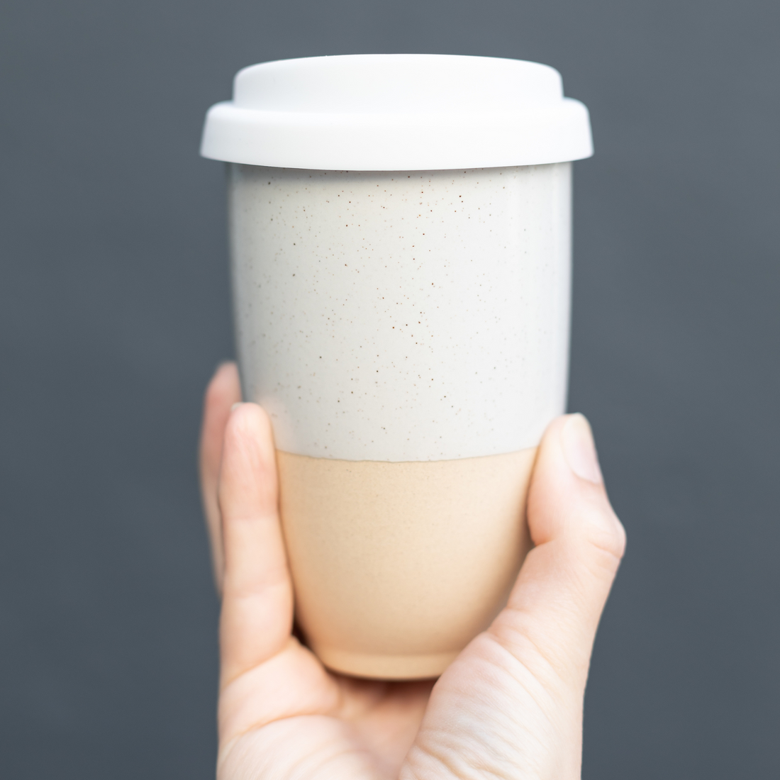 Nova Ceramics, Portable Ceramic Cup with Lid