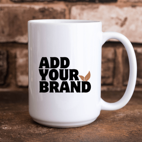 Branded Ceramic Mug - 15 oz - MeaningFull Gift Lab