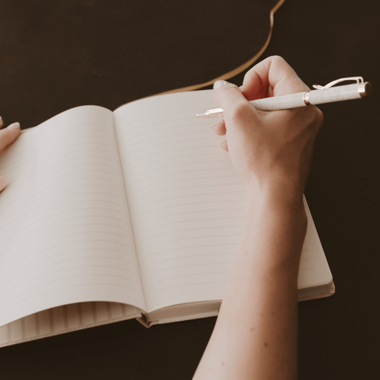 Sweet Water Decor, Gold Leaves Notes Journal - MeaningFull Gift Lab