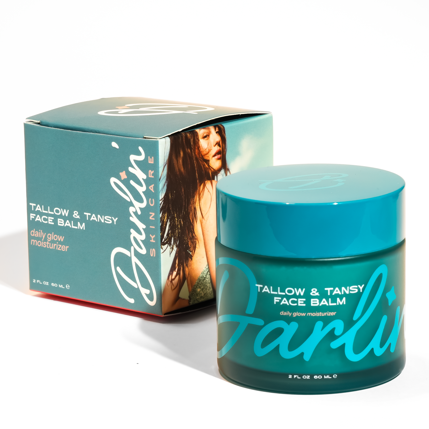 Darlin' Skincare, Tallow Face Balm | Natural Blue Tansy Skincare Moisturizer
