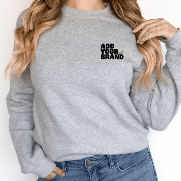 Branded Crewneck Sweatshirt (Partial Design) - MeaningFull Gift Lab