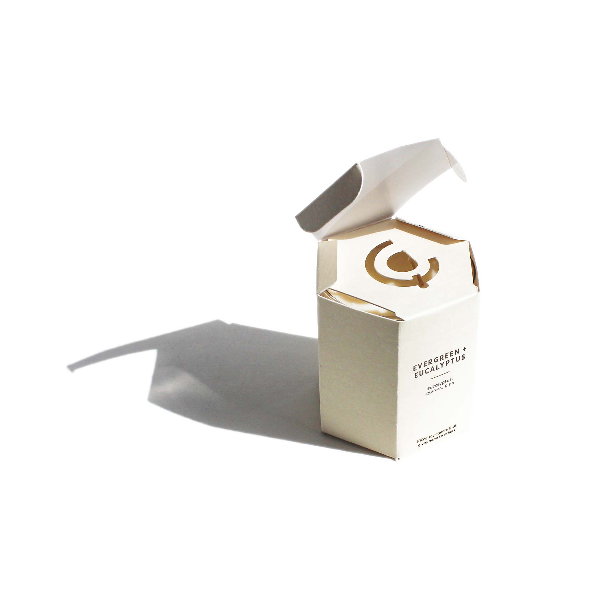 Calyan Wax Co., Evergreen + Eucalyptus - Glass Tumbler Soy Candle - MeaningFull Gift Lab