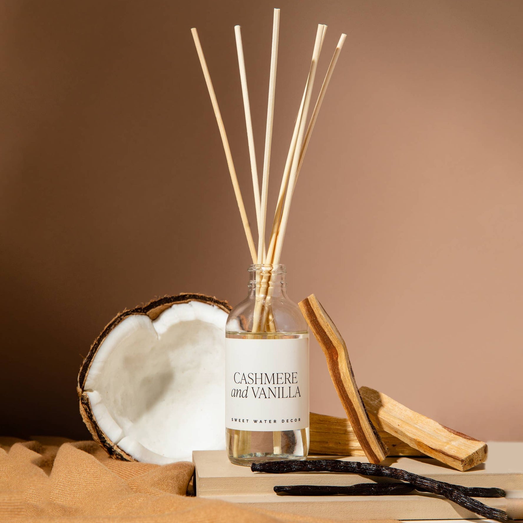 Sweet Water Decor, Illuminate the Everyday-Cashmere and Vanilla Clear Reed Diffuser