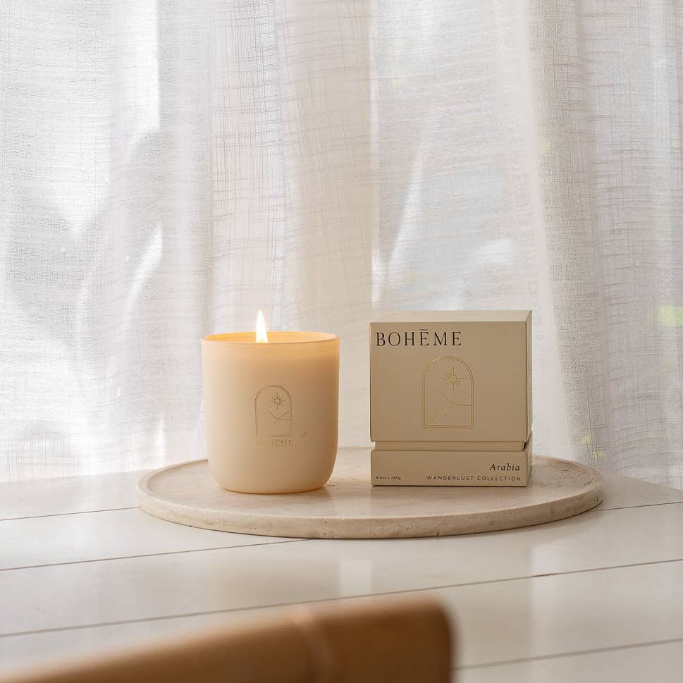 Boheme Fragrances, Tahiti Scented Soy Candle 8.5 oz - MeaningFull Gift Lab