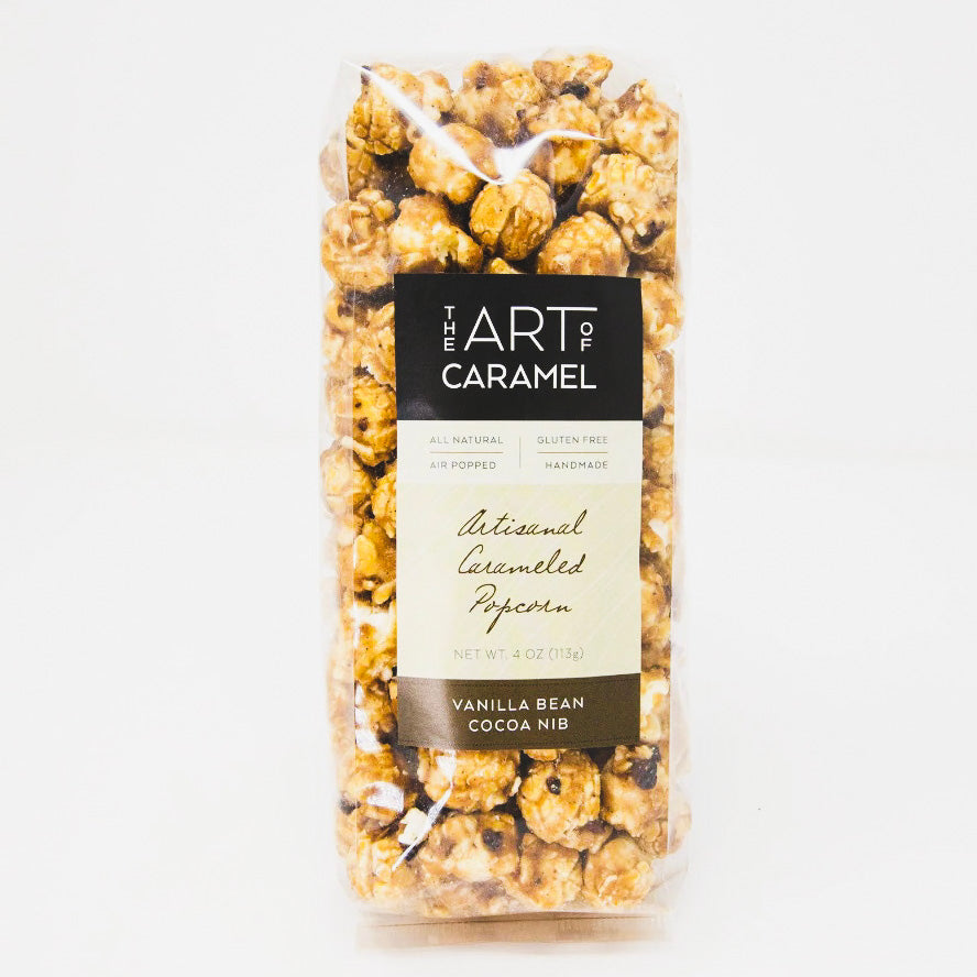 The Art of Caramel, Vanilla Bean Cocoa Nib Caramel Popcorn