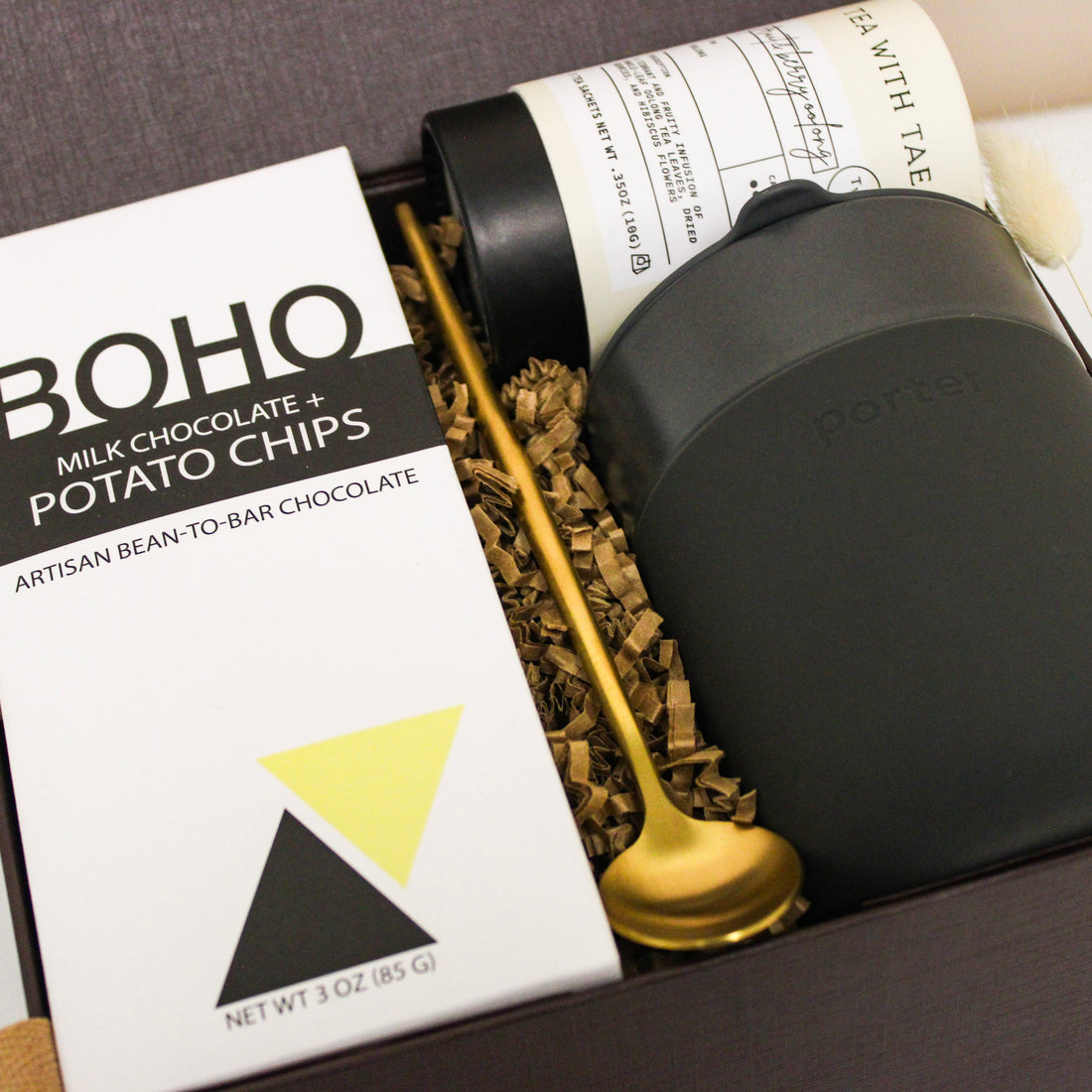 Self-care corporate gift box ideal for clients and employees.