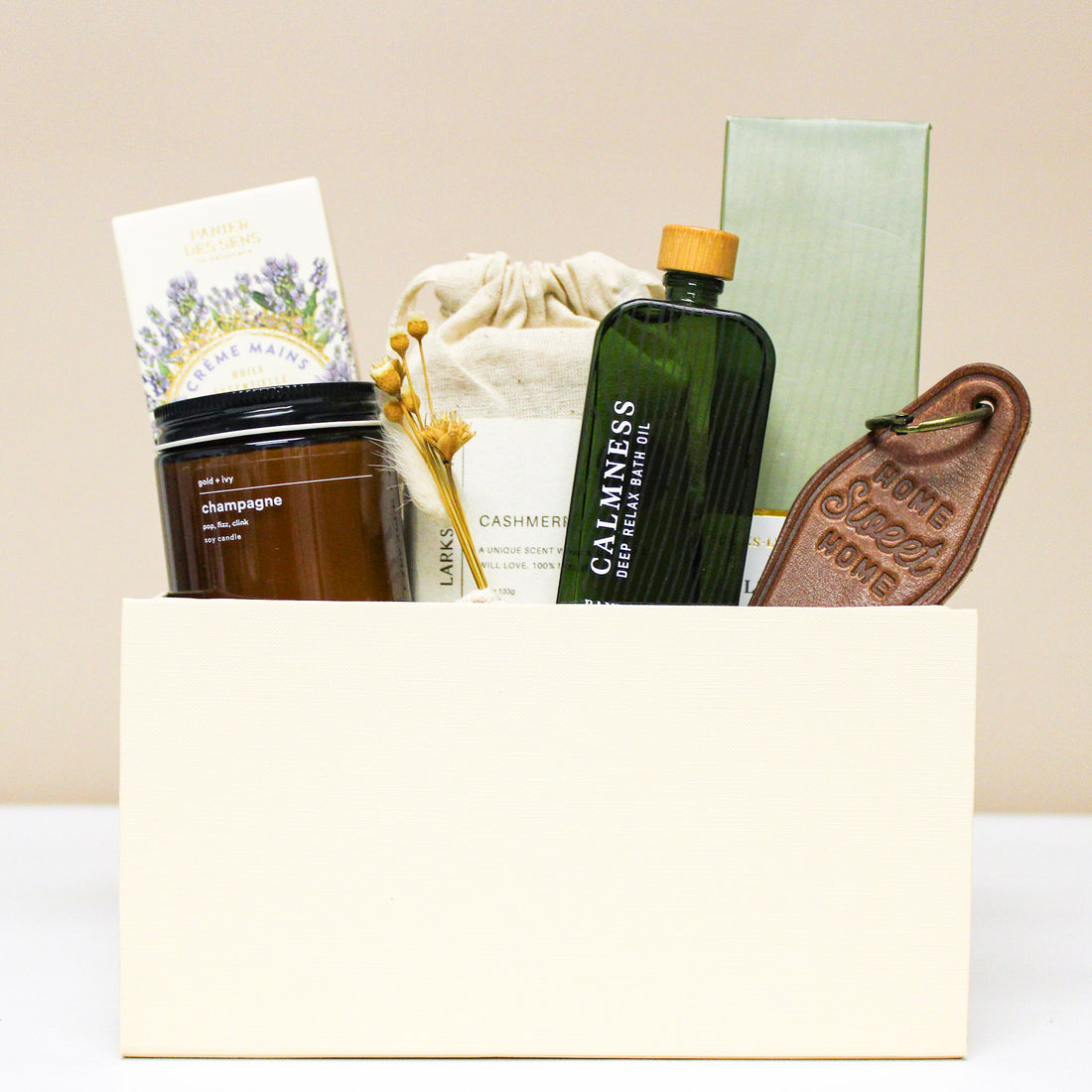 Luxury self care housewarming gift box