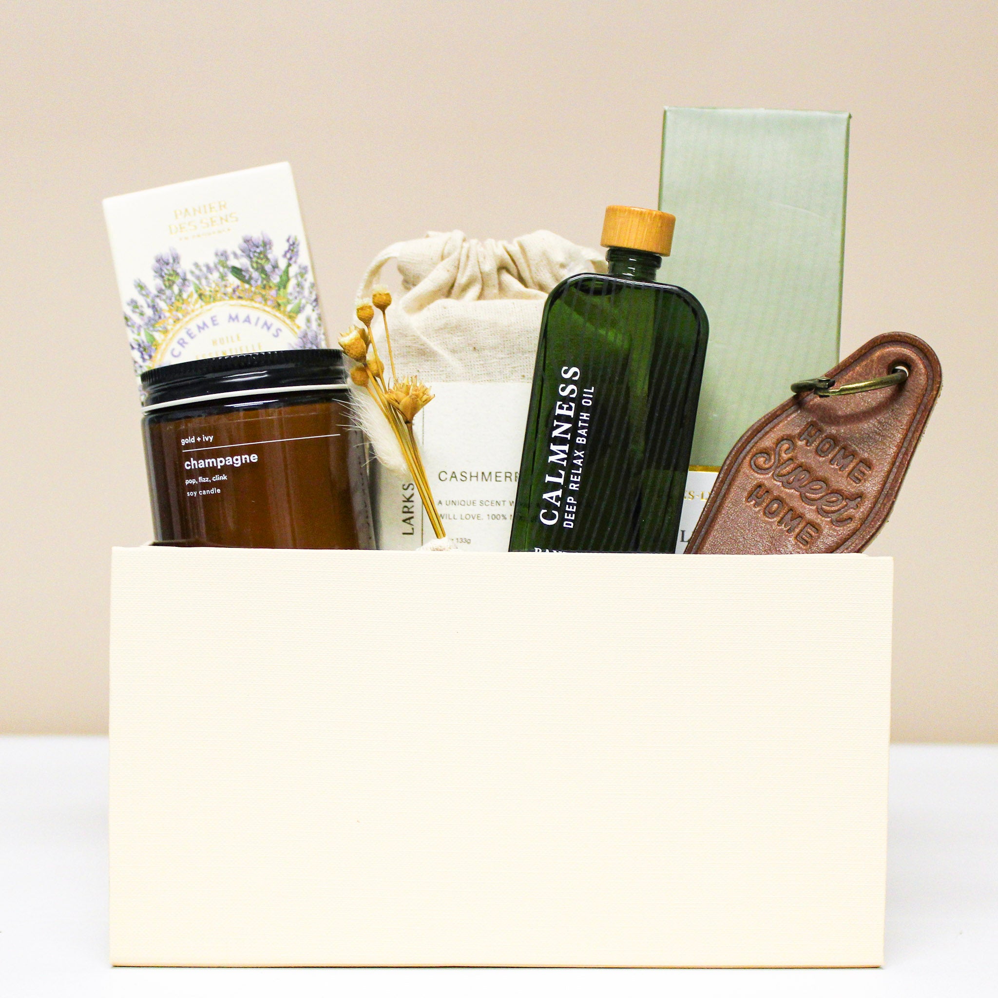 Luxury self care housewarming gift box