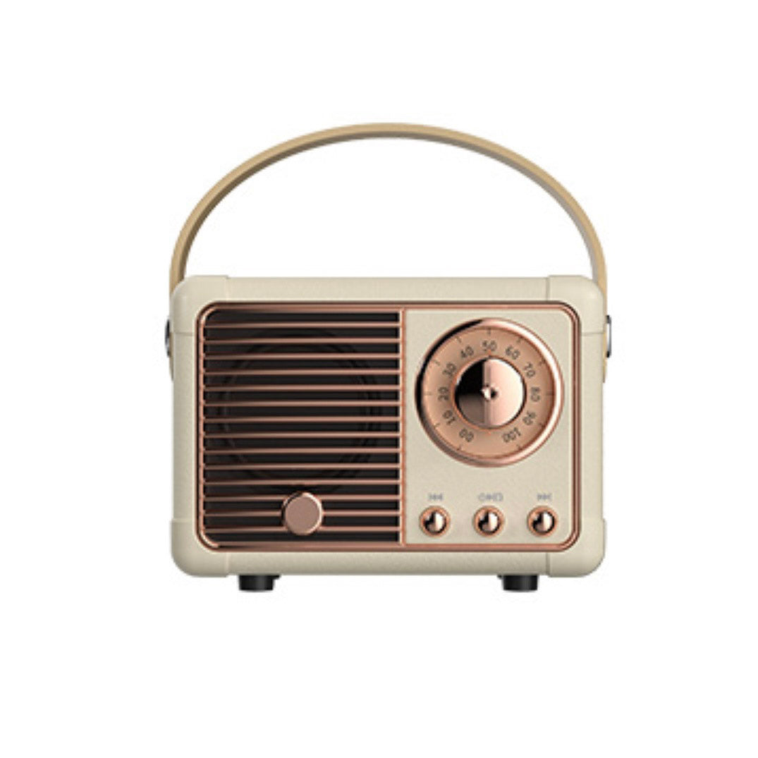 Tech Trendz, Vintage Bluetooth Speaker: Cream