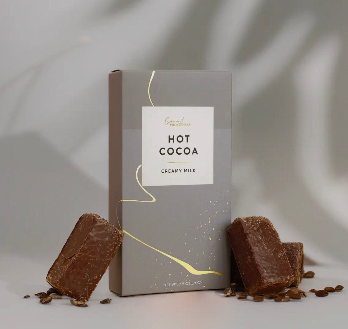 Creamy hot cocoa packet