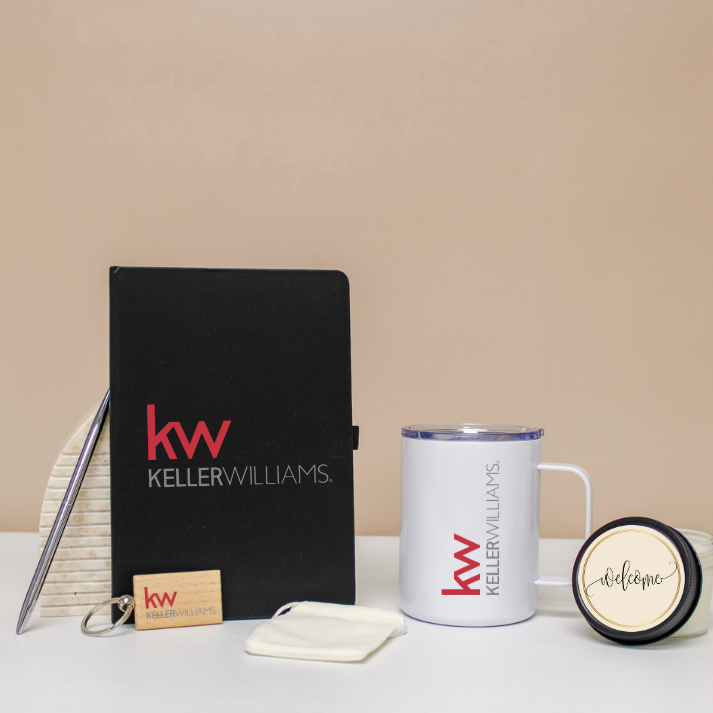 Branded welcome gift set