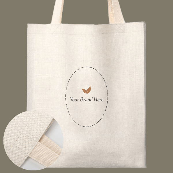 Branded Linen Tote Bag - MeaningFull Gift Lab
