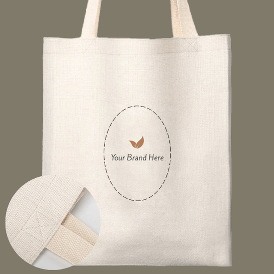 Branded Linen Tote Bag - MeaningFull Gift Lab