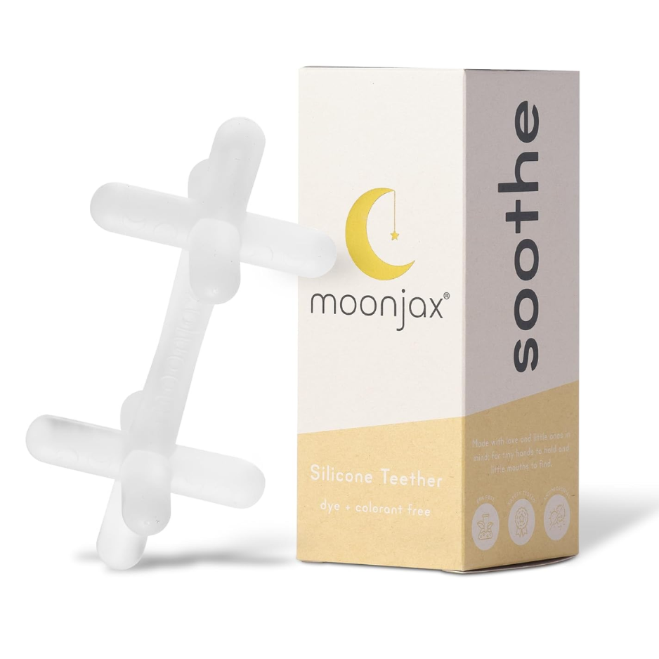 Moonjax, Baby Teether, Original Clear Silicone