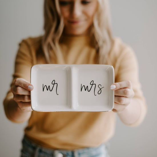 Sweet Water Decor, Mr. and Mrs. Jewelry Dish - MeaningFull Gift Lab