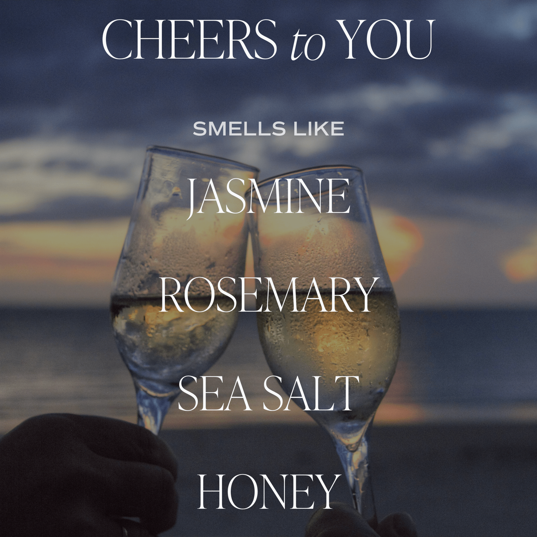 Sweet Water Decor, Cheers To You Soy Candle - Ribbed Glass Jar - MeaningFull Gift Lab