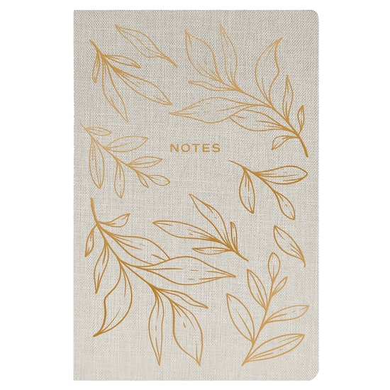 Sweet Water Decor, Gold Leaves Notes Journal - MeaningFull Gift Lab