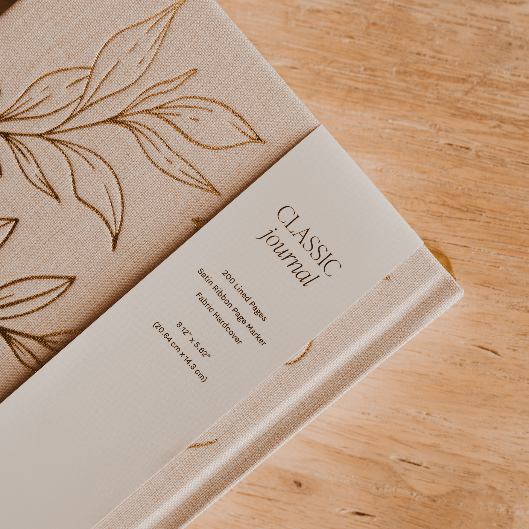 Sweet Water Decor, Gold Leaves Notes Journal - MeaningFull Gift Lab