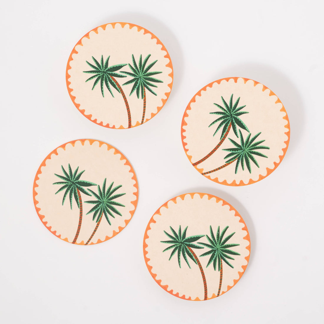 Sustainable Palm Coaster Set