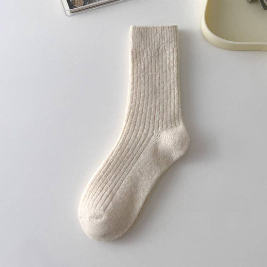 Beige Cozy Socks