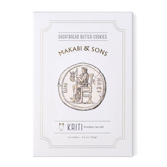 Makabi & Sons, Kriti Rosemary Sea Salt Shortbread Cookies - MeaningFull Gift Lab