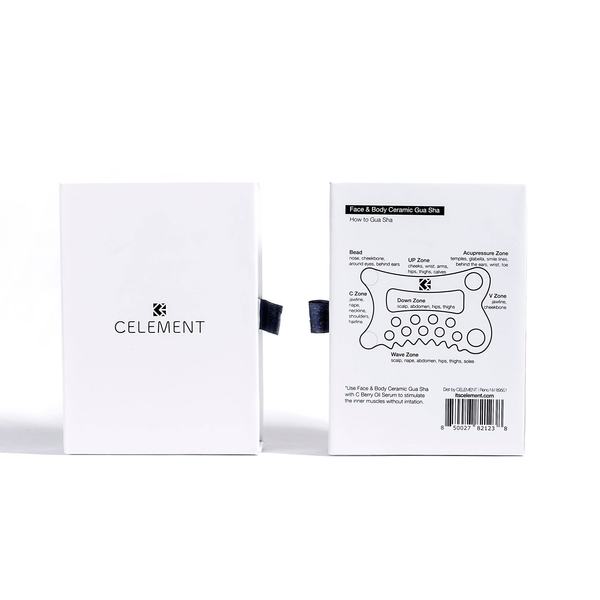 Celement, Large Face & Body Ceramic Gua Sha - MeaningFull Gift Lab