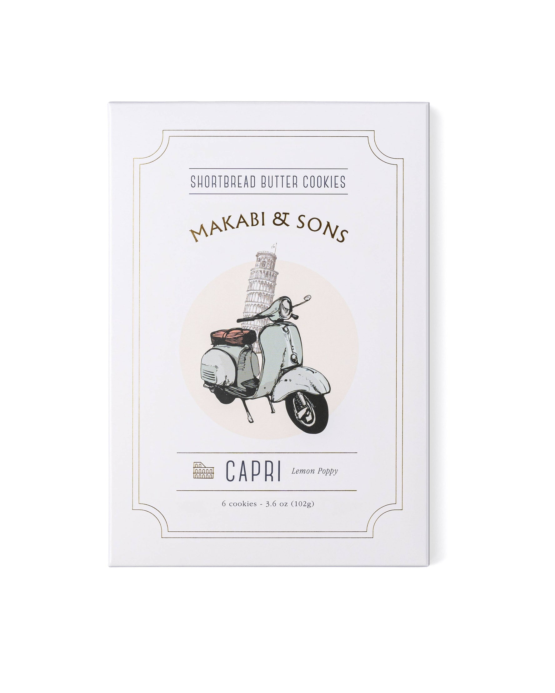 Makabi & Sons Lemon Poppy Cookies - Capri