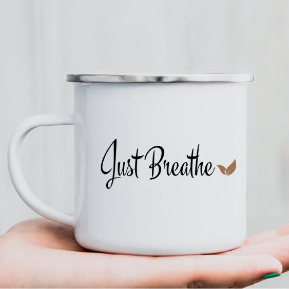JUST BREATHE- Camping Mug