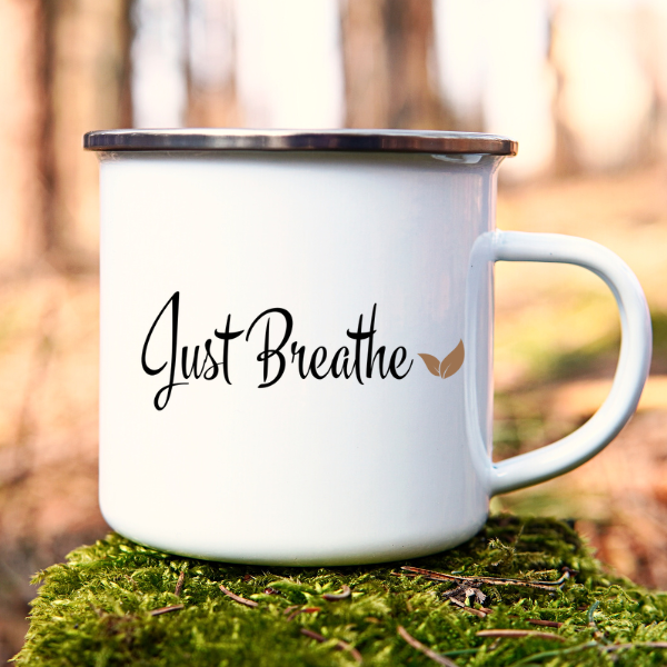 JUST BREATHE- Camping Mug