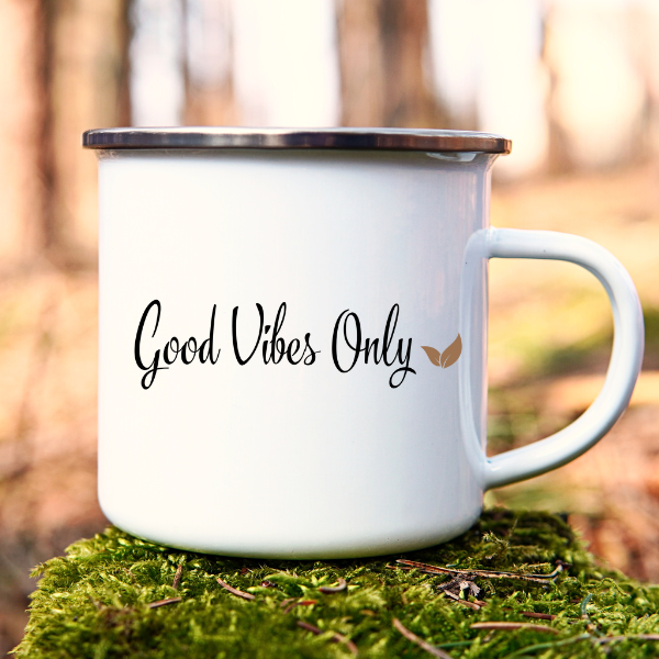 GOOD VIBES ONLY- Camping Mug