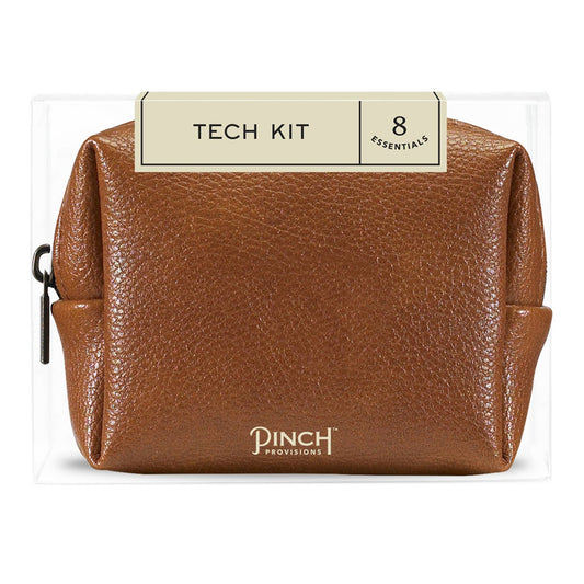 Pinch Provisions, Tech Kit: Cognac Vegan Leather - MeaningFull Gift Lab