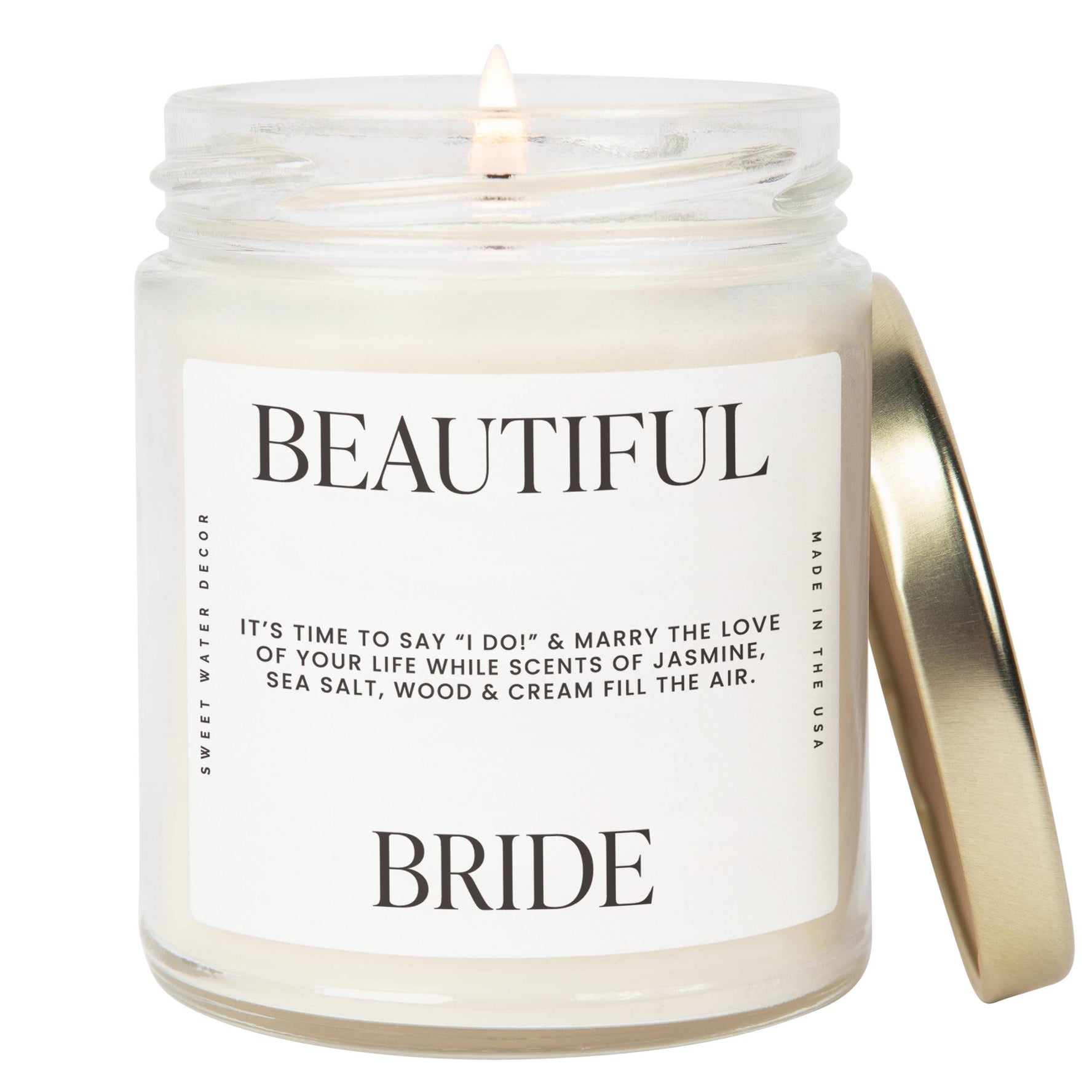 Sweet Water Decor, Beautiful Bride 9 oz Soy Candle